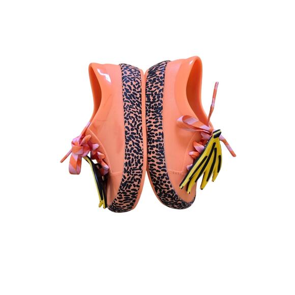 Mini Melissa Fabula Street Sneakers Jelly Shoe Salmon Pink Banana Size 7 Toddler - Picture 5 of 8